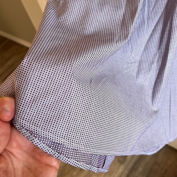 Synrgy Performance Purple Micro Dot 18.5-35/36 Dress Shirt. - Picture 5 of 7